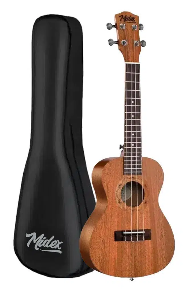 Midex CT-24MC Set Maun Concert Ukulele (Softcase Tuner Capo Metod Nota Sticker Askı Pena)