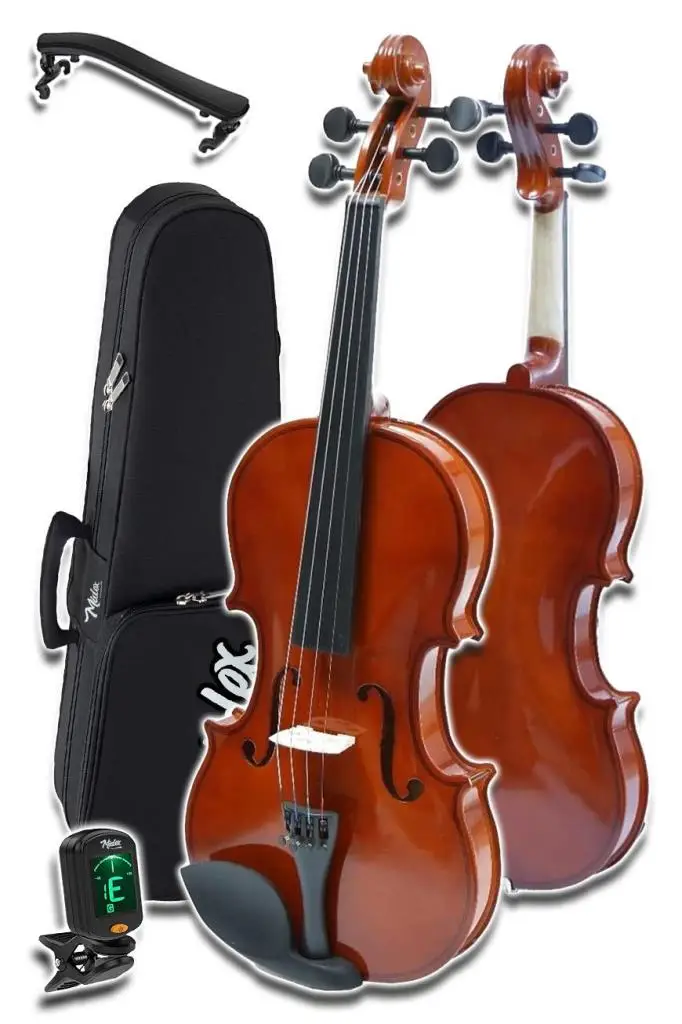 Midex CVL-744-STYS Profesyonel 4/4 Full Keman Seti (Yastık Stand Tuner Susturucu Reçine Çanta Tel Yay)