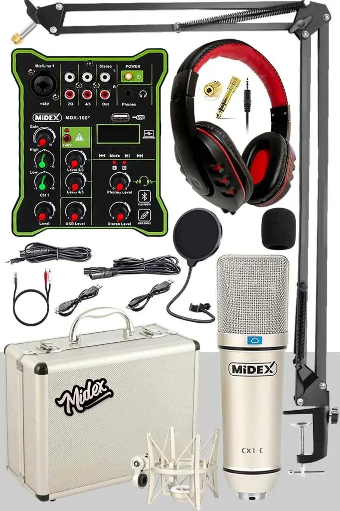 https://www.yonkamuzikmarket.com/midex-cx1-functional-paket-4-studyo-mikrofon-ses-kartli-mikser-kulaklik-stand