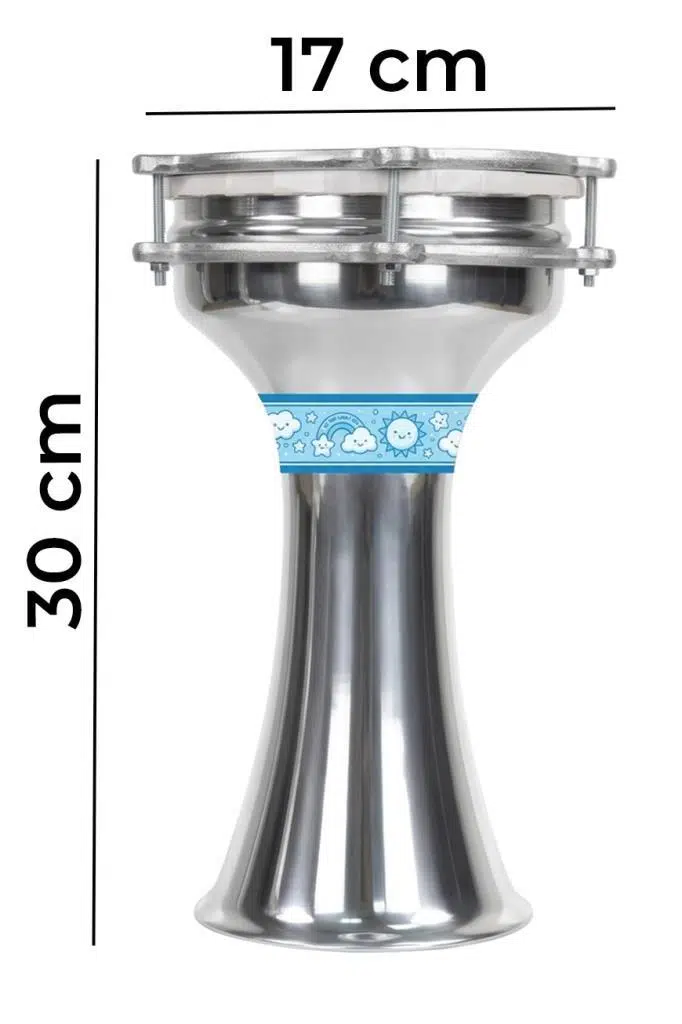 Midex DBK-01BL Çocuklar İçin1 Numara Alüminyum Darbuka Seti 30x17 cm)