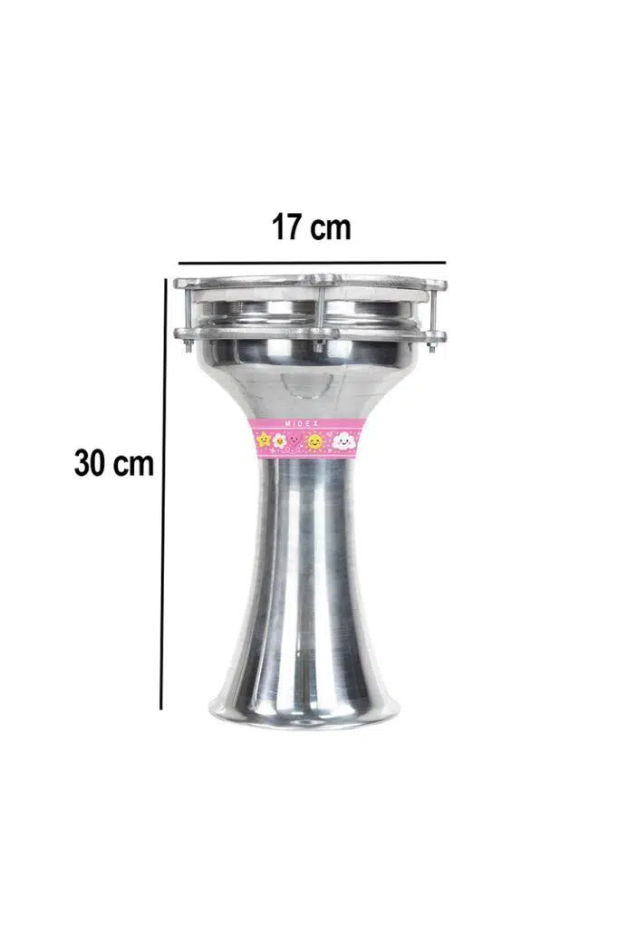 Midex DBK-01PK Çocuklar İçin1 Numara Alüminyum Darbuka Seti (33 x 18 cm)