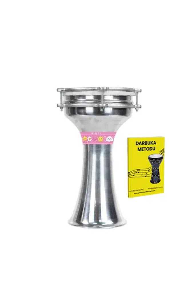 Midex DBK-01PK Çocuklar İçin1 Numara Alüminyum Darbuka Seti (33 x 18 cm)
