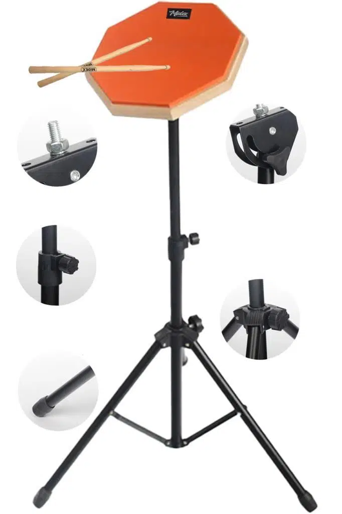 Midex DD-1012-PAK Bateri Davul Çalışma Pedi Seti 12 İnç Drum Practice Pad