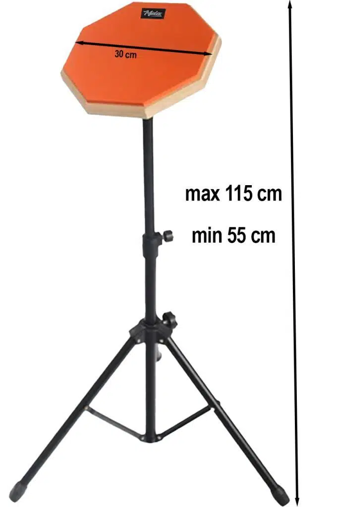 Midex DD-1012-PAK Bateri Davul Çalışma Pedi Seti 12 İnç Drum Practice Pad