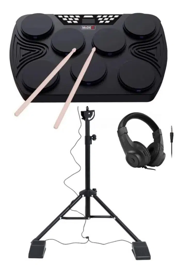 Midex DDX-105-70AMP 70W Amfili Dijital Davul Elektronik Bateri Seti (Davul Amfi Stand Kulaklık Baget)