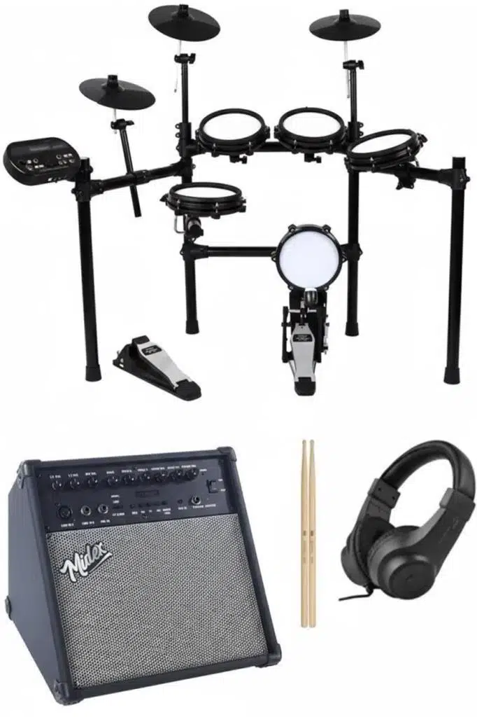 Midex DDX-190BT-70AMP Amfili Profesyonel 70W Dijital Davul Elektronik Bateri Seti