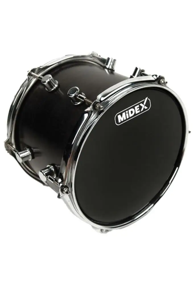 Midex DR-18BK Siyah Renk 18 İnç Bas Kick Bateri Davul Derisi Drumhead 18`` inch (45.72 cm)