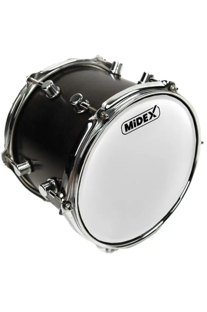 Midex DR-18WH Beyaz Renk 18 İnç Bas Kick Bateri Davul Derisi Drumhead 18`` inch (45.72 cm)