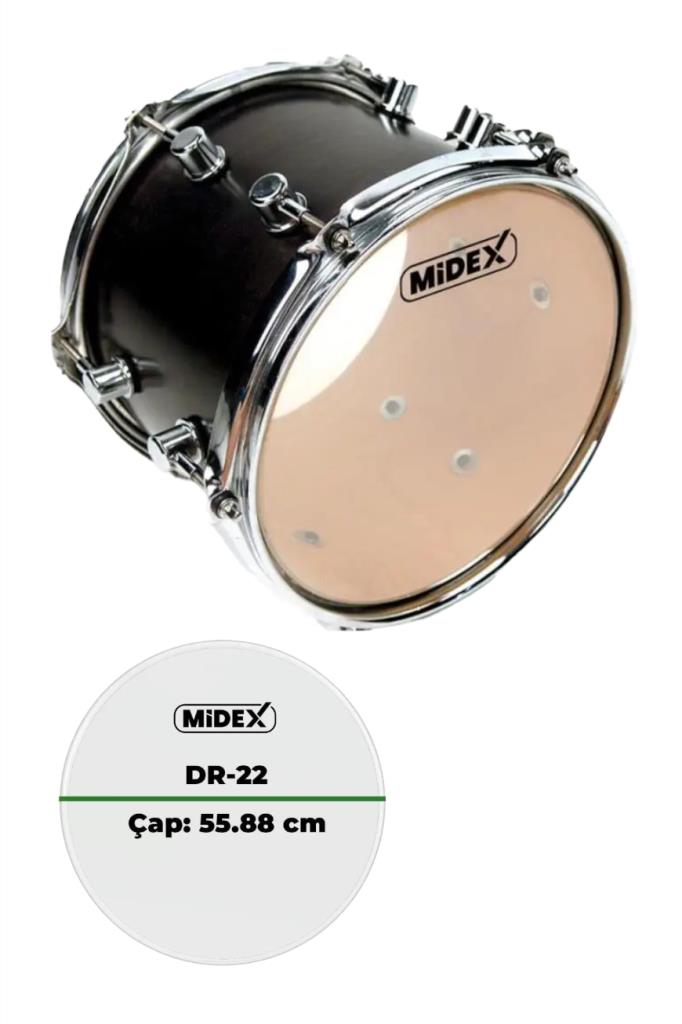 Midex DR-22R-OUT Kick Bas Bateri Davul Derisi (OUTLET)