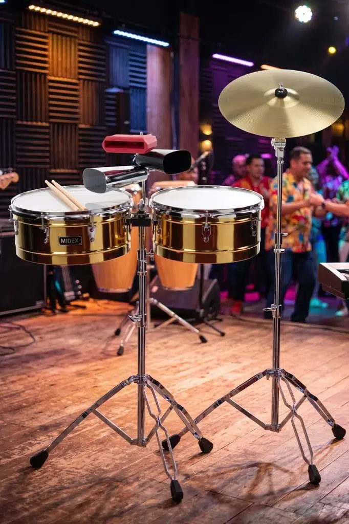 Midex DRM-21 Latin Perküsyon Timbal Seti (Stand Zil Cowbell Dahil)
