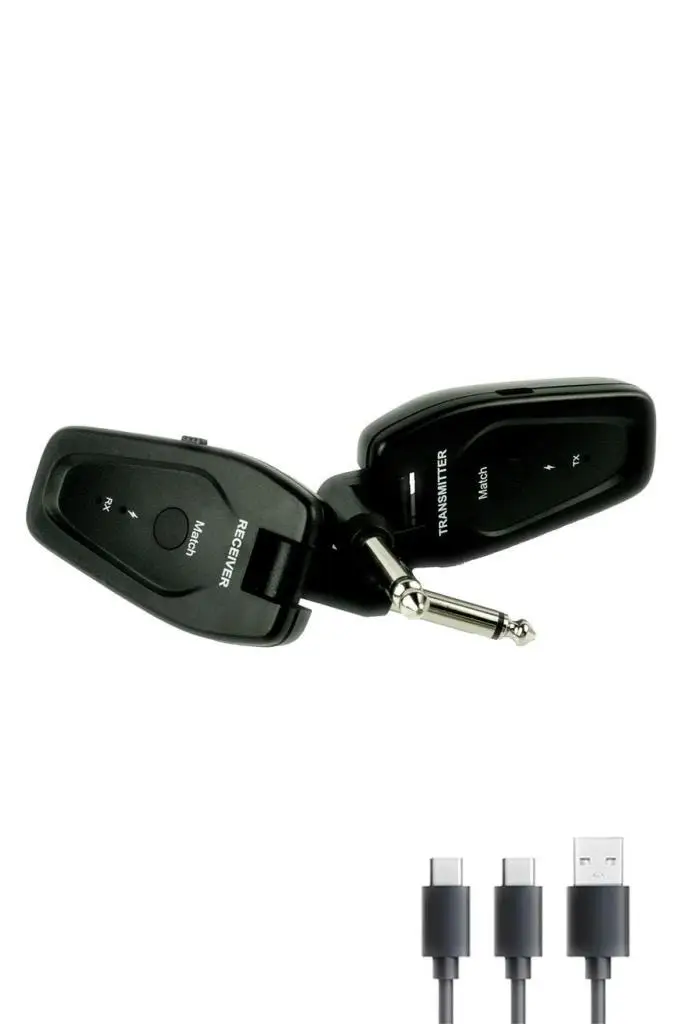 Midex EMX-112 Kablosuz Enstrüman Mikrofonu 6.35mm Alıcı ve Verici Wirelles Mikrofon