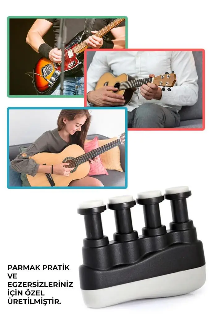 Midex F15 Gitar Çalmak İçin Parmak Güçlendirici Parmak Kuvvetlendirme Cihazı