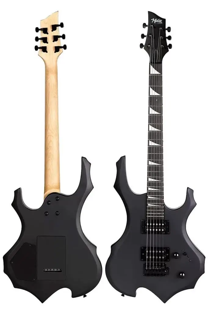 Midex Force Masif Ağaç Üst Seviye Elektro Gitar H-H Profesyonel Full Set Aksesuarlı