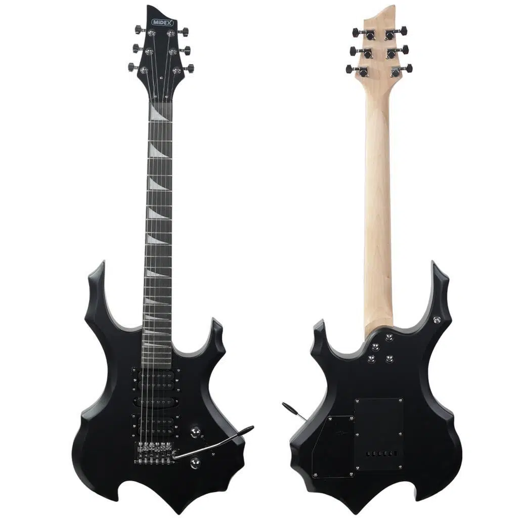 Midex Force-MBK Profesyonel Axel Kasa HSH Elektro Gitar Seti Mat Siyah