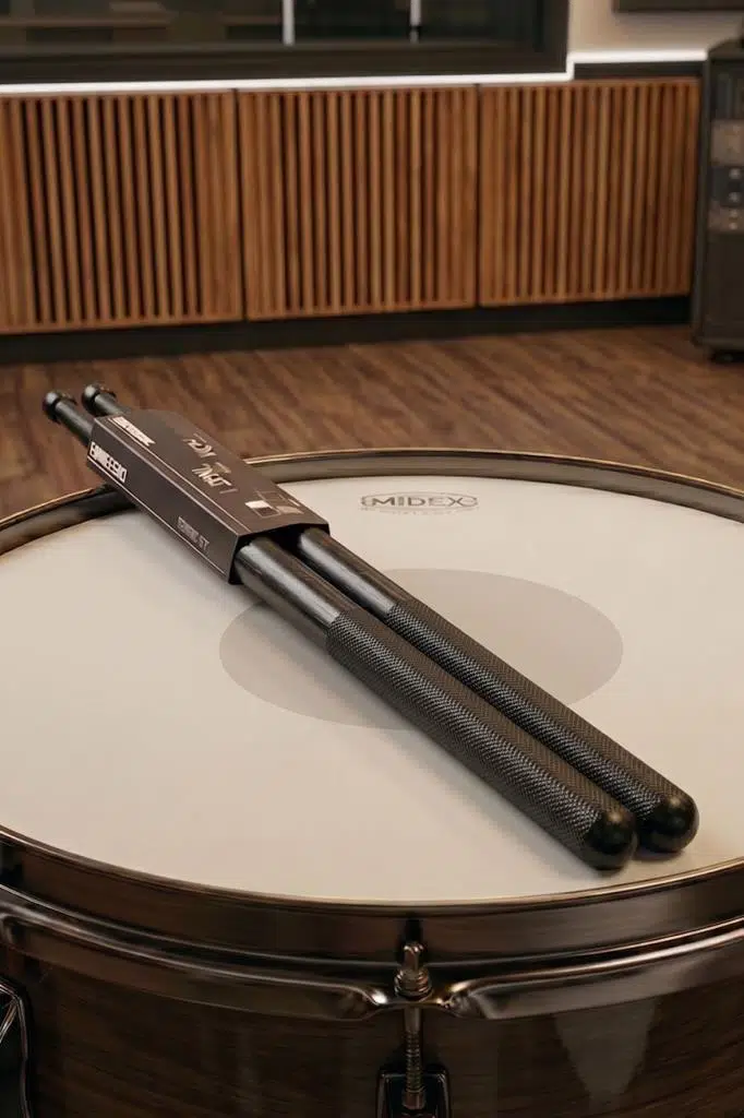 Midex GFK-801BK 5A Bateri Baget Kırılmaz Polyemid Siyah Renk Davul Bageti 5A Drumsticks