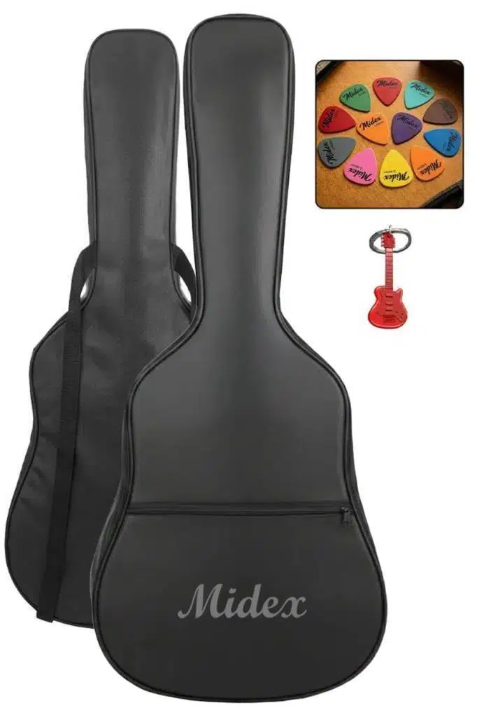 Midex GK-50A Akustik Gitar Çantası Kaliteli Siyah Kılıf