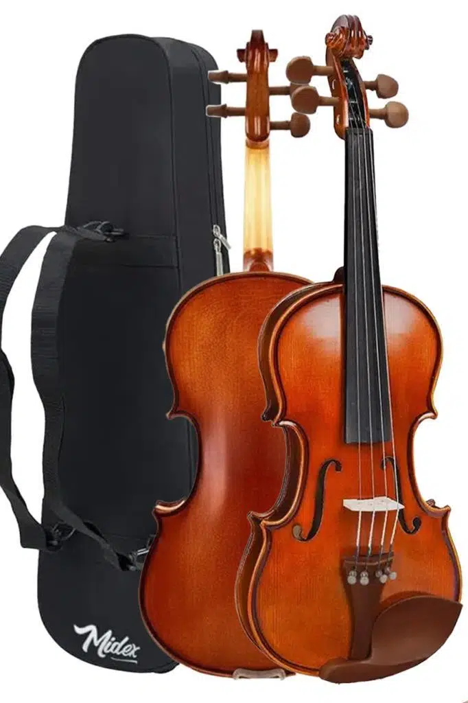 Midex GLA-124X SET Profesyonel Üst Kalite GÜL Ağacı Keman 4/4 Tam Boy