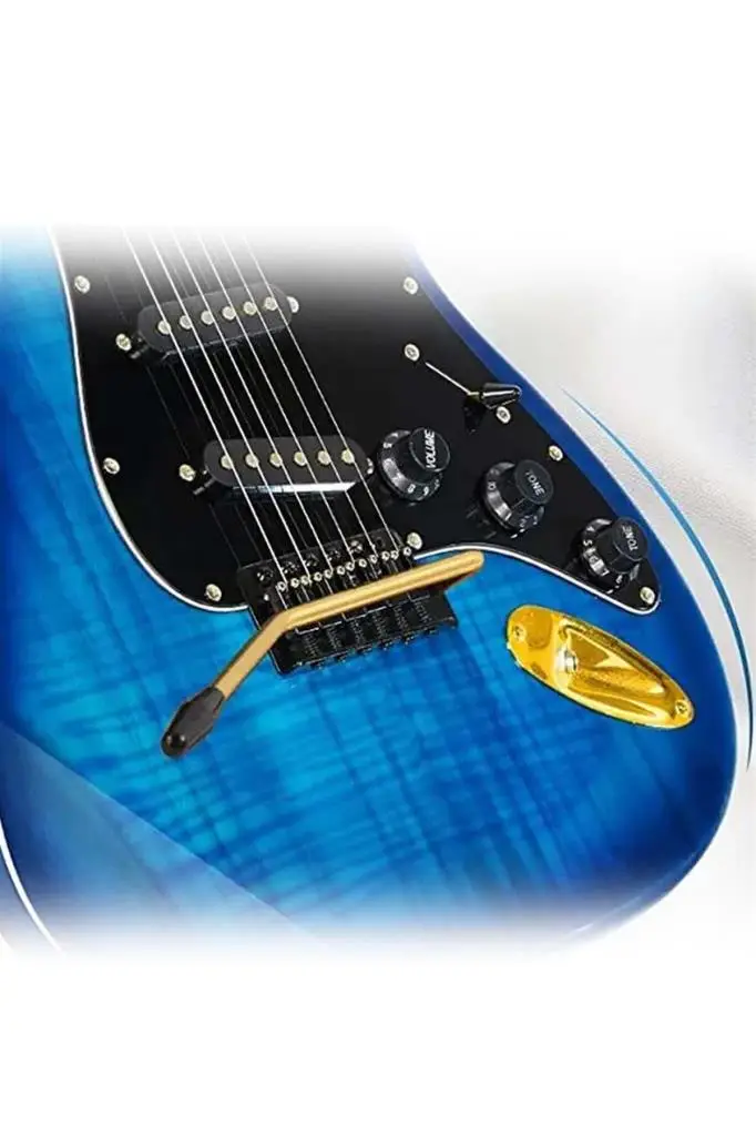 Midex GLC-40BL Profesyonel Elektro Gitar Mavi (Stand Gigbag Askı Capo Tuner Pena Kablo Yedek Tel)