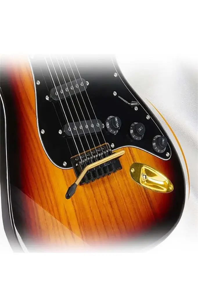 Midex GLC-40SB-AMP Elektro Gitar Seti 25 WATT Şarjlı BT Amfi Kulaklık ve Full SET