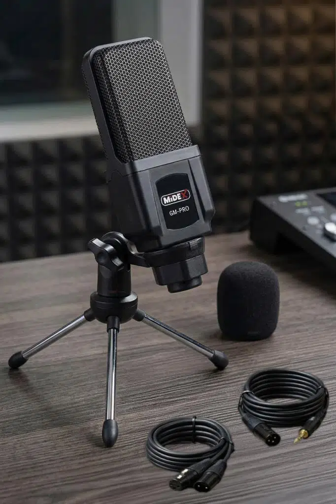 Midex Gm-Pro Profesyonel Condenser Stüdyo Kayıt Mikrofonu