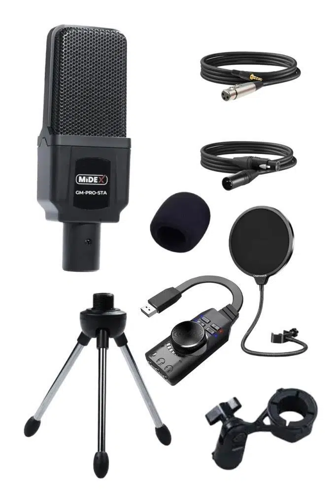 Midex GM-PRO-STB Gaming 7.1 Ses Kartı ve Mikrofon Seti Canlı Yayın LOL PUBG