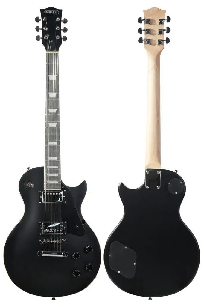 Midex GRX-200MBK Profesyonel Les Paul Kasa HH Elektro Gitar Seti Mat Siyah