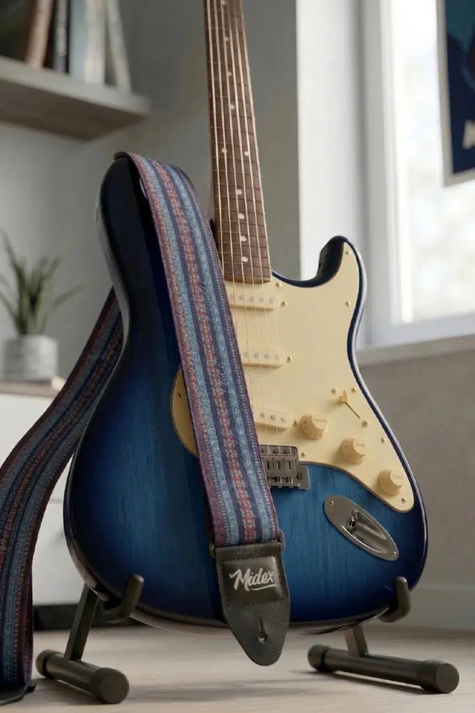 Midex GSR-10 Özel Tasarım Desenli Gitar Omuz Askısı 90-145 cm Uzunluk