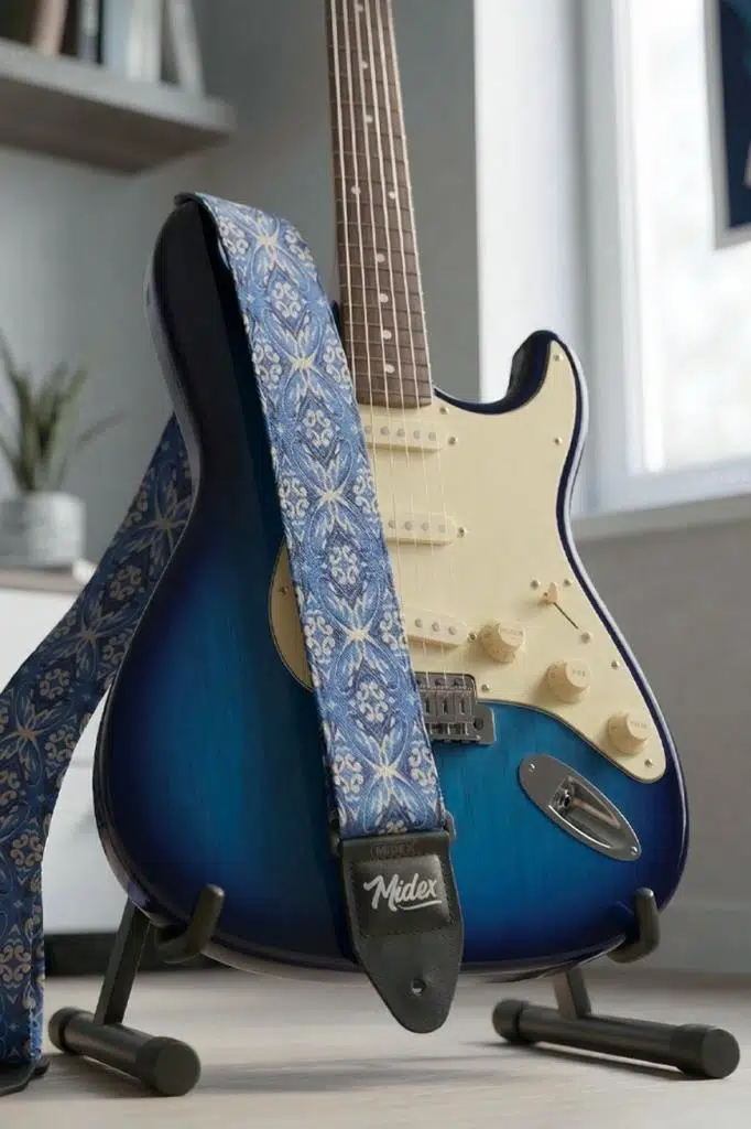 Midex GSR-15 Özel Tasarım Desenli Gitar Omuz Askısı 90-145 cm Uzunluk