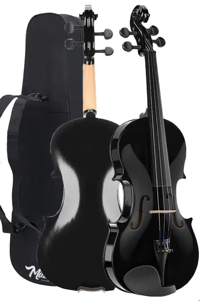 Midex HGA44BK-PAK Full Siyah Set Keman 4/4 (Yastık Susturucu Yedek Tel Reçine Çanta Yay)