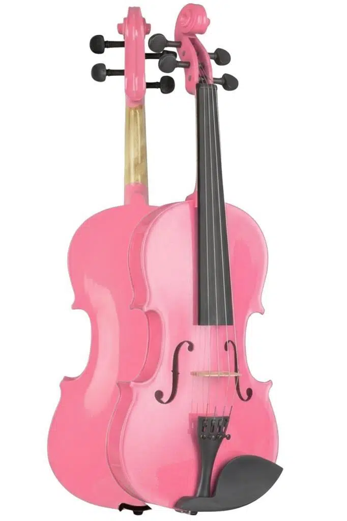 Midex HGA44PİNK-PAK Pembe 4/4 Tam Boy Keman Seti (Yastık Susturucu Çanta Yay Reçine)