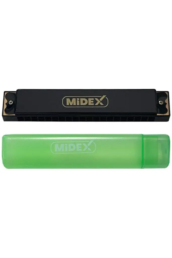 Midex HN-20BK Siyah 20 Delikli Mızıka Do (c)