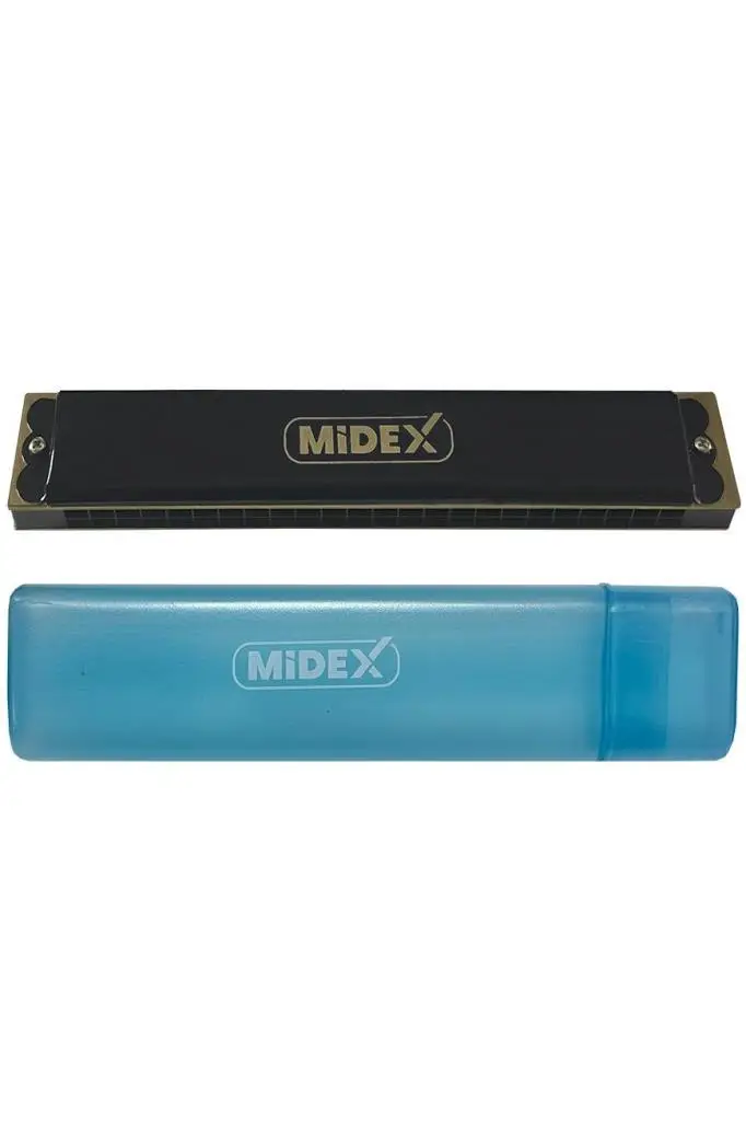 Midex HN-24BK Siyah 24 Delikli Mızıka Do (c)
