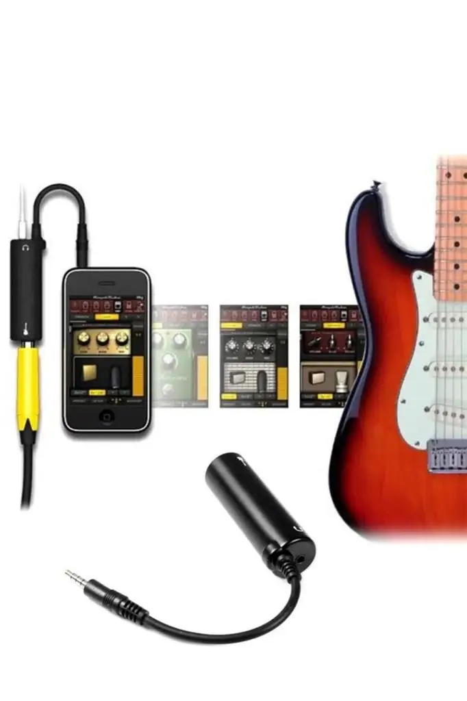 Midex İrig 6.3 mm Jack Girişli Enstrüman Mobil Cihaz Ara Birimi (İphone Android Uyumludur.)