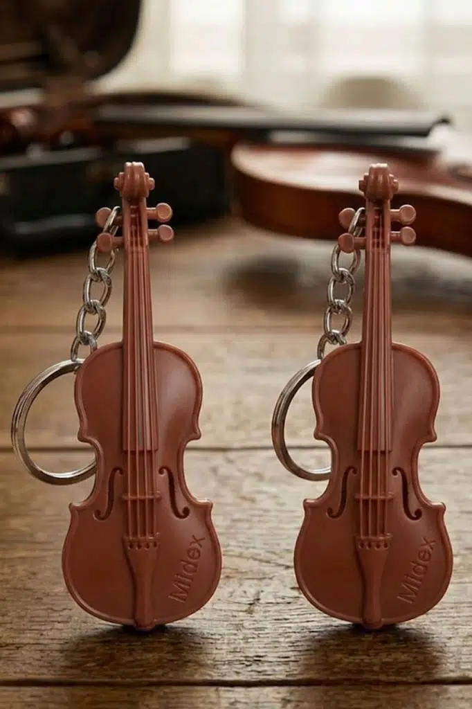 Midex KC-20 Keman Viyolonsel Görünümlü Anahtarlık Seti