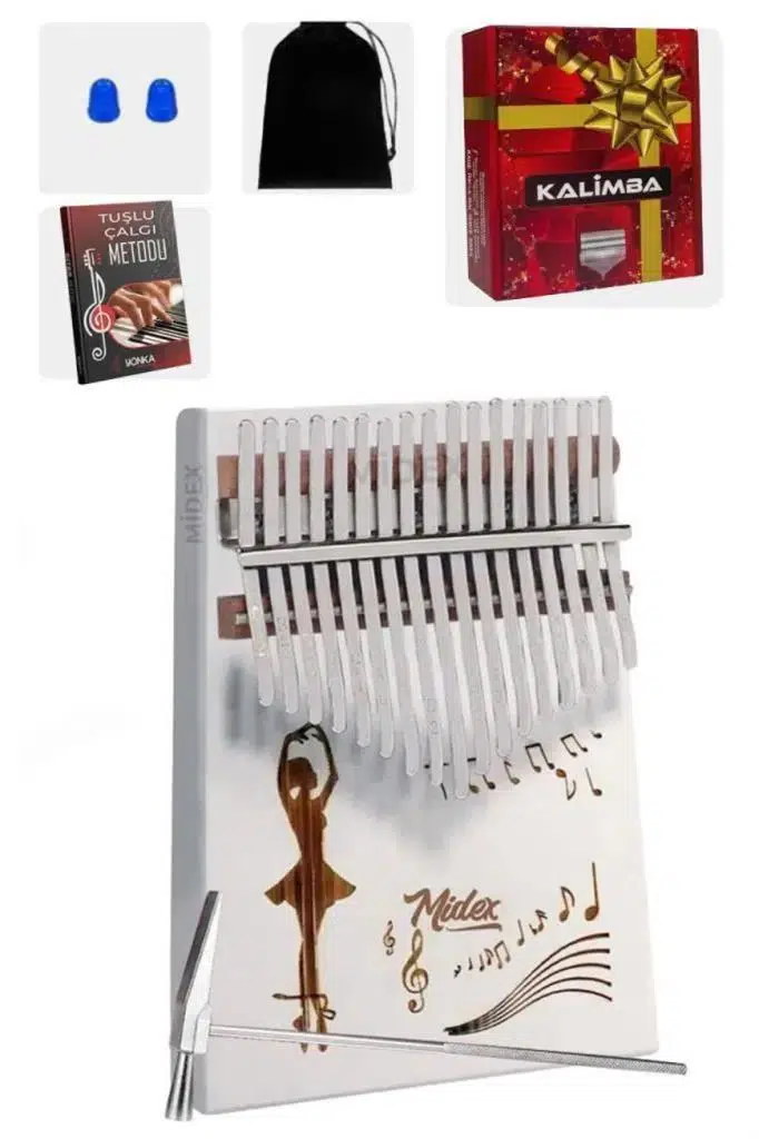 Midex KLX-540 Beyaz Renk Kalimba (OUTLET)