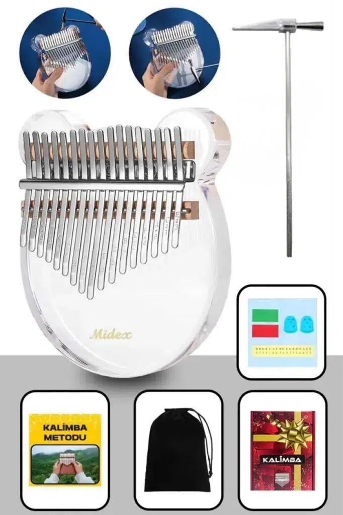 Midex KLX-6000-OUT Şeffaf Cam Kalimba (OUTLET)