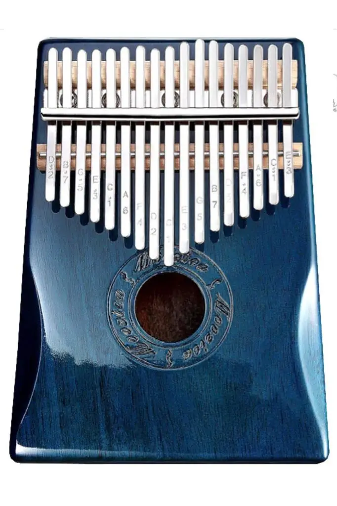 Midex KLX-661 Kalimba 1. Sınıf Koa Ağacı Mavi Renk Mineral Çelik Paslanmaz 17 Tuş Tam Set