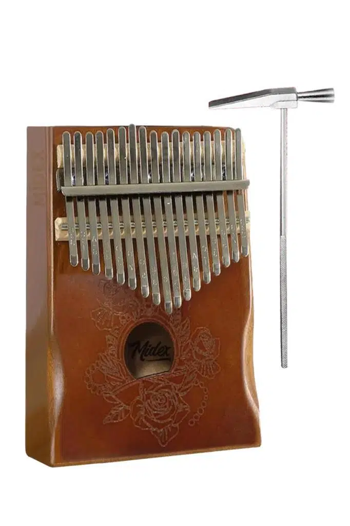 Midex KLX-990 Ahşap Gerçek Ağaç Kaliteli Kalimba 17 Tuşlu Full Set