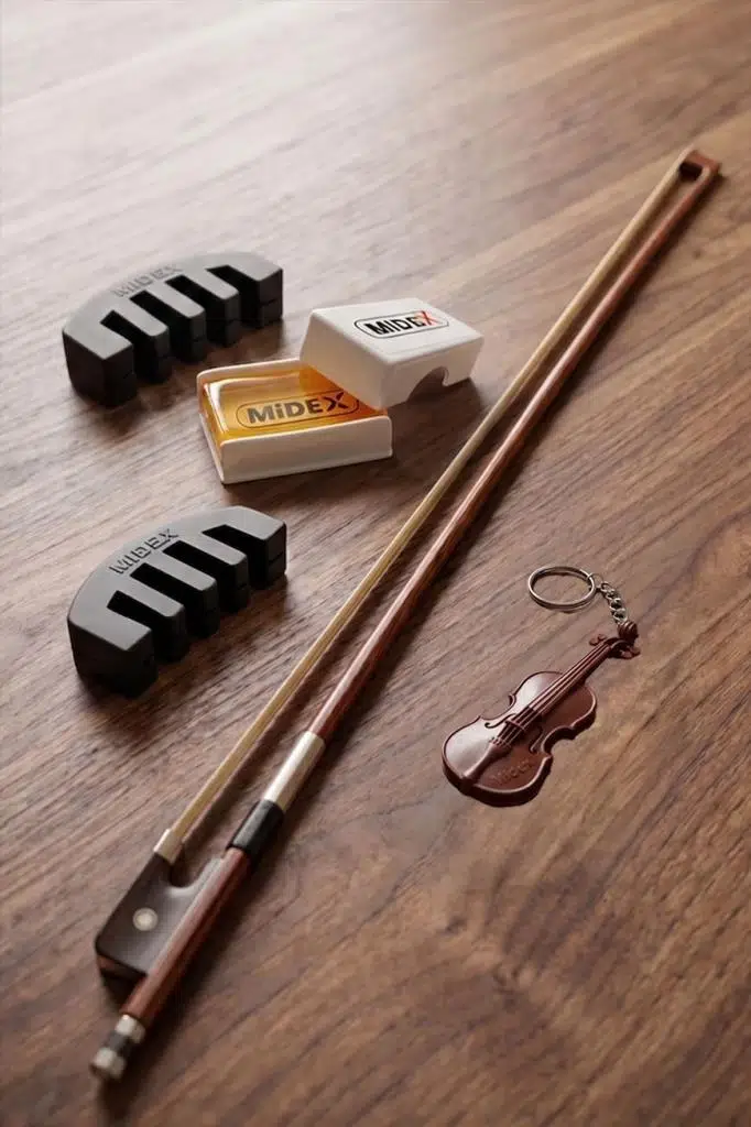 Midex KY-24 Çocuk Kemanı Yayı 1/2 Boy İçin (Reçine ve Susturucu Hediye)