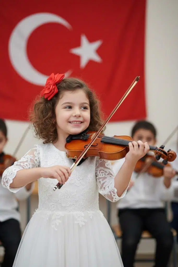 Midex LMA-544TYS 1/2 Profesyonel Keman 2/4 Çocuk Kemanı 8-10 Yaş (Yastık Susturucu Yedek Tel Çanta Yay Reçine Metod)