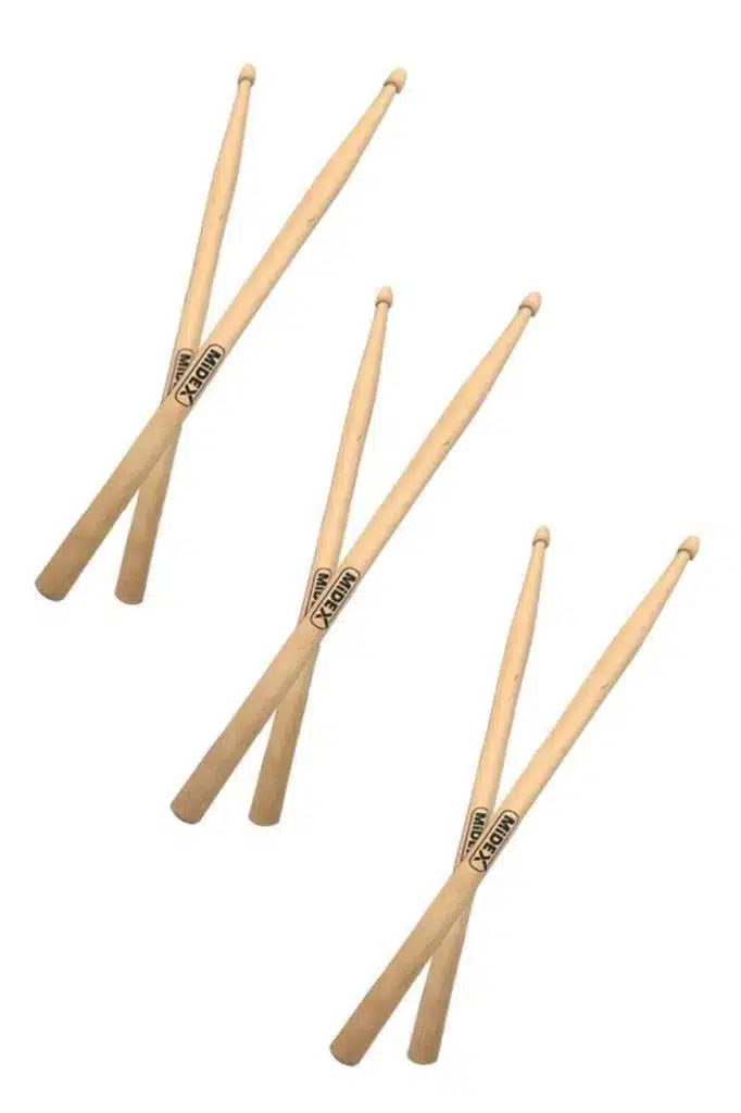 Midex Maple-100-5A-3X Ahşap Akça Ağaç Bateri Davul Bageti (OUTLET)