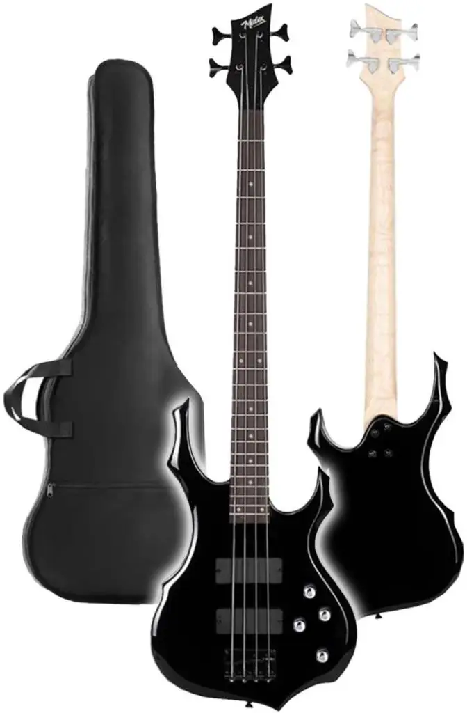 Midex MBG-410BK-20AMP 4 Telli Bas Gitar ve 20W Amfi Gigbag Kulaklık Set