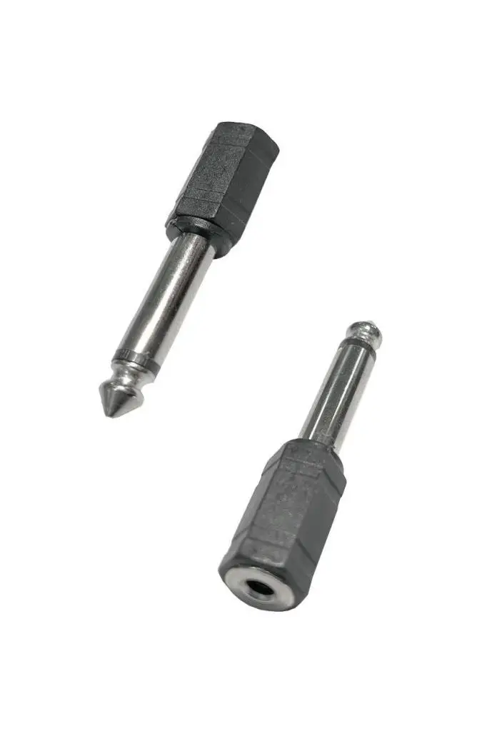 Midex ME1 Jack Adaptör 6.35mm Çevirici Silver Renk Adaptör Mono