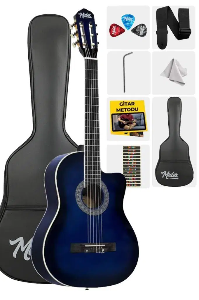 Midex MGX-100BL-BAG-OUT Üst Seviye Klasik Gitar 4/4 (OUTLET)