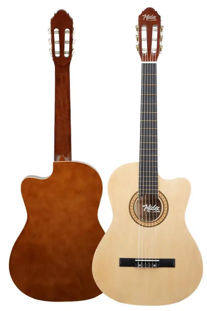 Midex MGX-100CR Üst Seviye Klasik Gitar 4/4 Sap Ayarlı (Çanta Askı Capo Metod Pena)