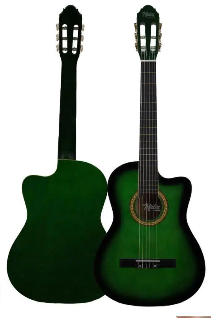 Midex MGX-100GR Üst Seviye Klasik Gitar 4/4 Sap Ayarlı (Çanta Askı Capo Metod Pena)