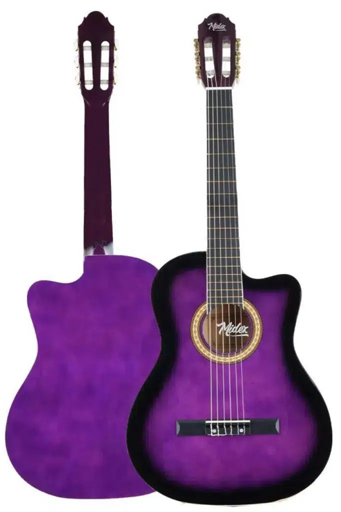 Midex MGX-100PRP Üst Seviye Klasik Gitar 4/4 Sap Ayarlı (Çanta Askı Capo Metod Pena)
