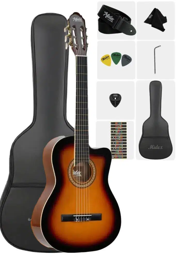 Midex MGX-100SB-OUT Üst Seviye Klasik Gitar 4/4 (OUTLET)