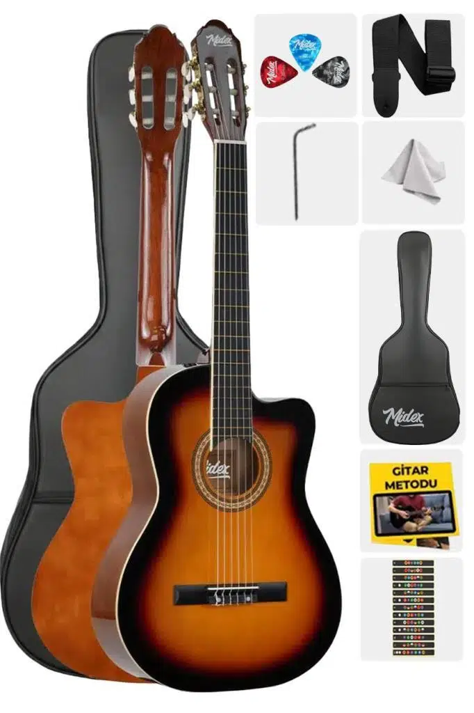 Midex MGX-100SB-OUT Üst Seviye Klasik Gitar 4/4 (OUTLET)