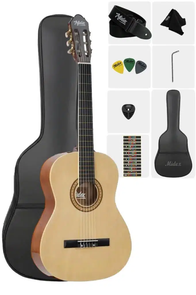 Midex MGX-200CR-OUT Kaliteli Klasik Gitar 4/4 Yetişkin Boy (OUTLET)